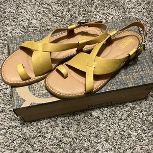 Born Inya Yellow Sandals 7